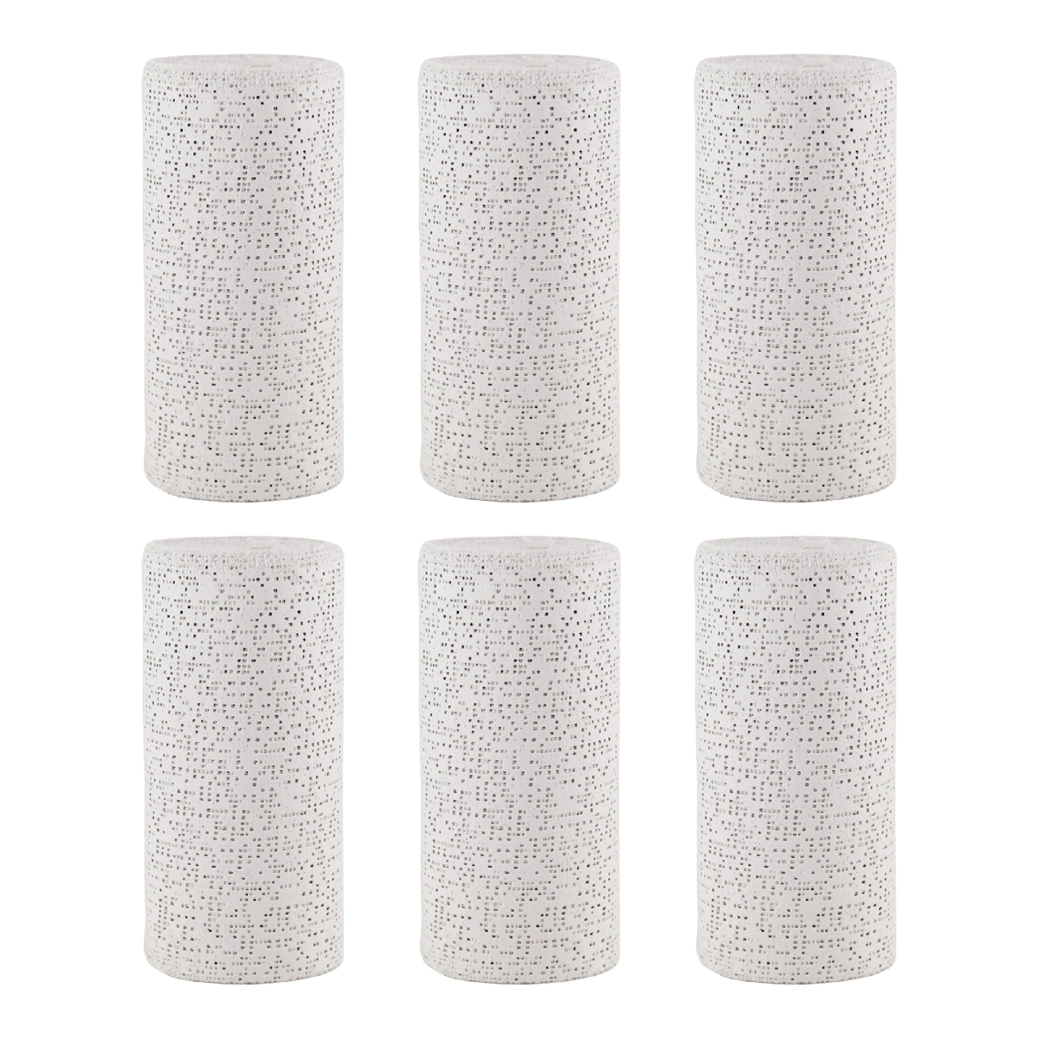 

nullie Plaster Tape, Approx. 450cm Length, Water-curing, Colorable, for Crafts, Set of 6 (10cm Width)