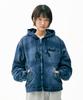 Fdr Heavy Denim Work Hood Quilting Jacket Blue