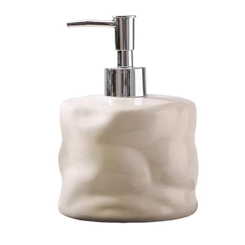 Large Capacity Ceramic Lotion Bottle 600ML High Value Hotel Hand Sanitizer Soap Dispenser Bathroom Shower Gel Shampoo Bottle New
