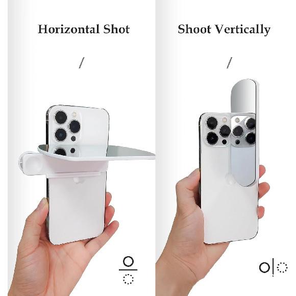 Yoidesu Набор зажимов-зеркал для отражения камеры смартфона, Зеркало для отражения в небесном царстве, Креативная фотография, HD стеклянное зеркало для съемки отражения на телефоне для