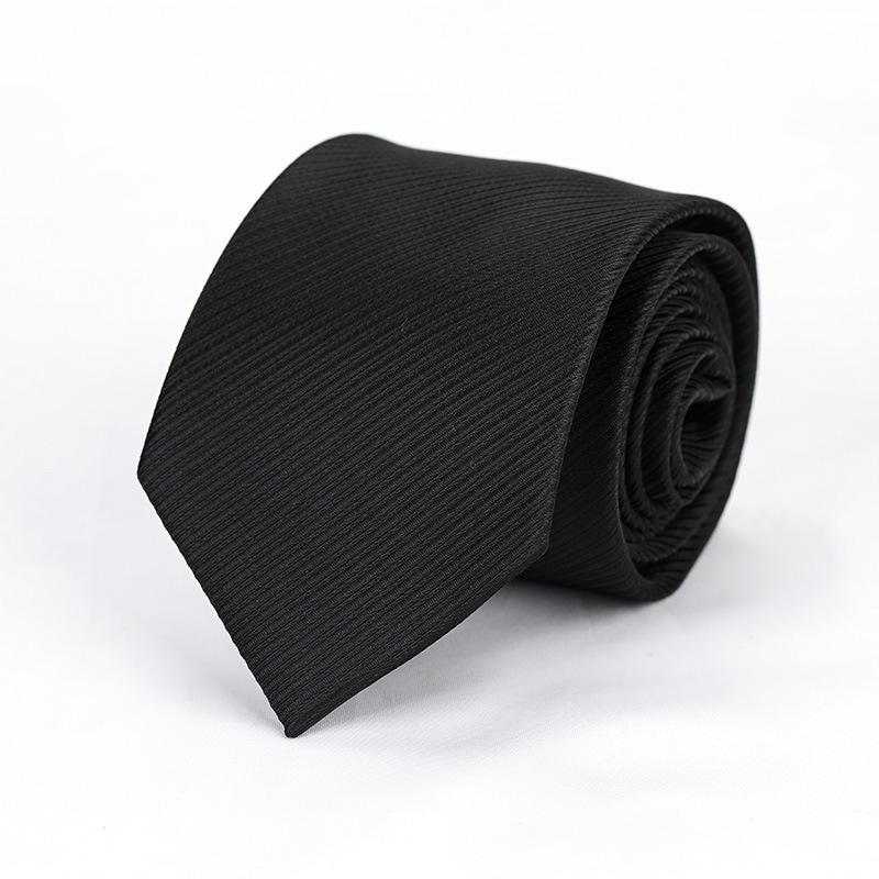 Black Professional Wedding Groom Korean Version Trendy Men'S Dress Business Red Lazy Zipper No Thug Tie