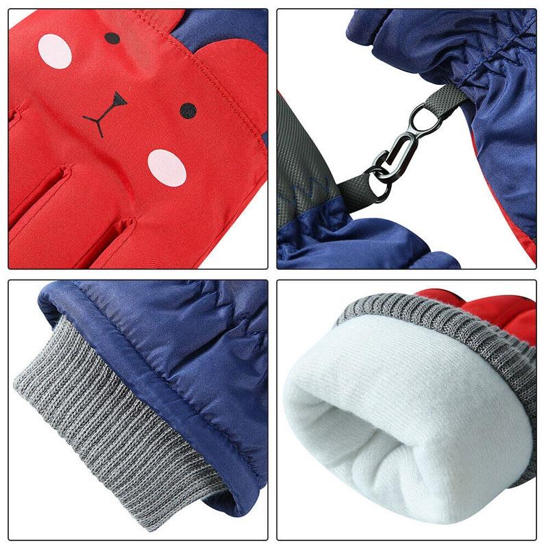 Mănuși pentru copii Mănuși impermeabile pentru schi Mănuși pentru zăpadă iarnă rezistentă la vânt