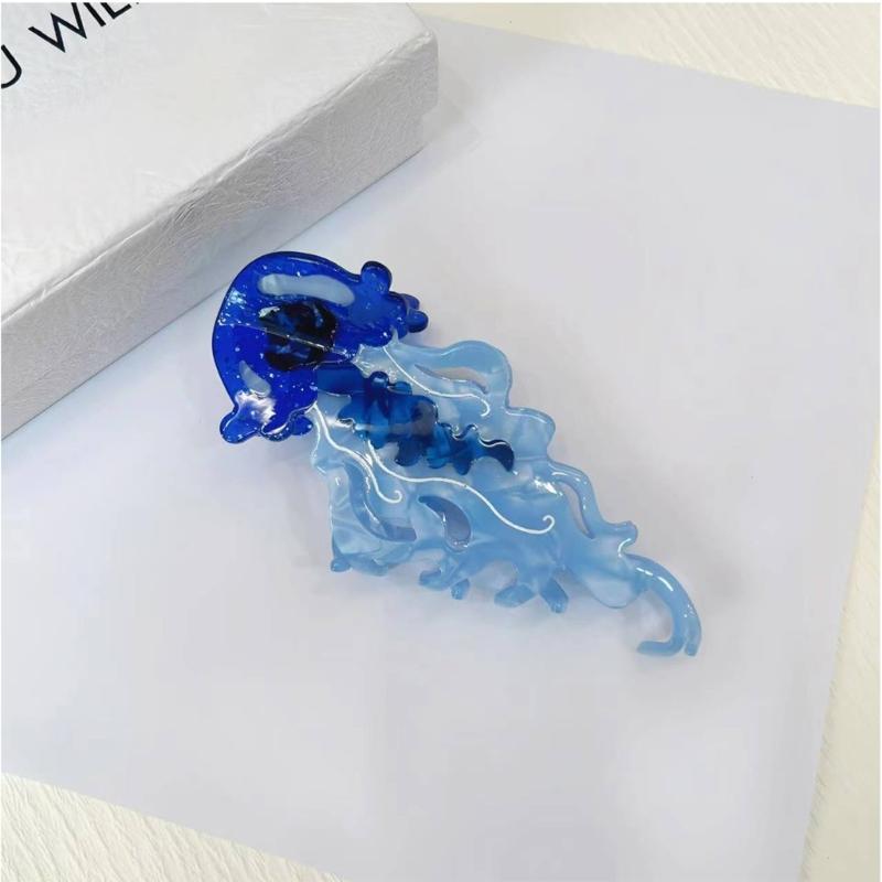 Fashionable Jellyfish Shaped Acetate Hair Clip Women's Hair Accessory For Women Seeking Fashion And Individuality
