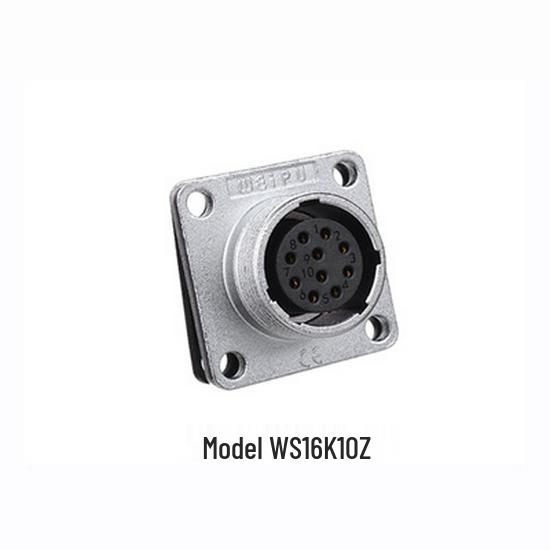 WEIPU WS16 Aviation Plug Industrial Connector, 2-10 Pin, Metal