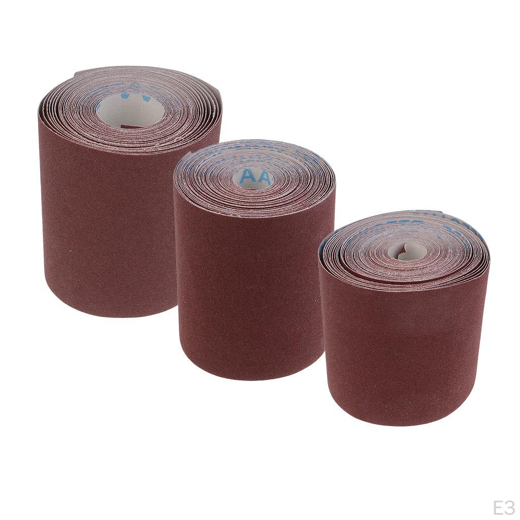 100mm Wide Emery Cloth Roll for Cleaning Copper and Fittings - 180 Grit