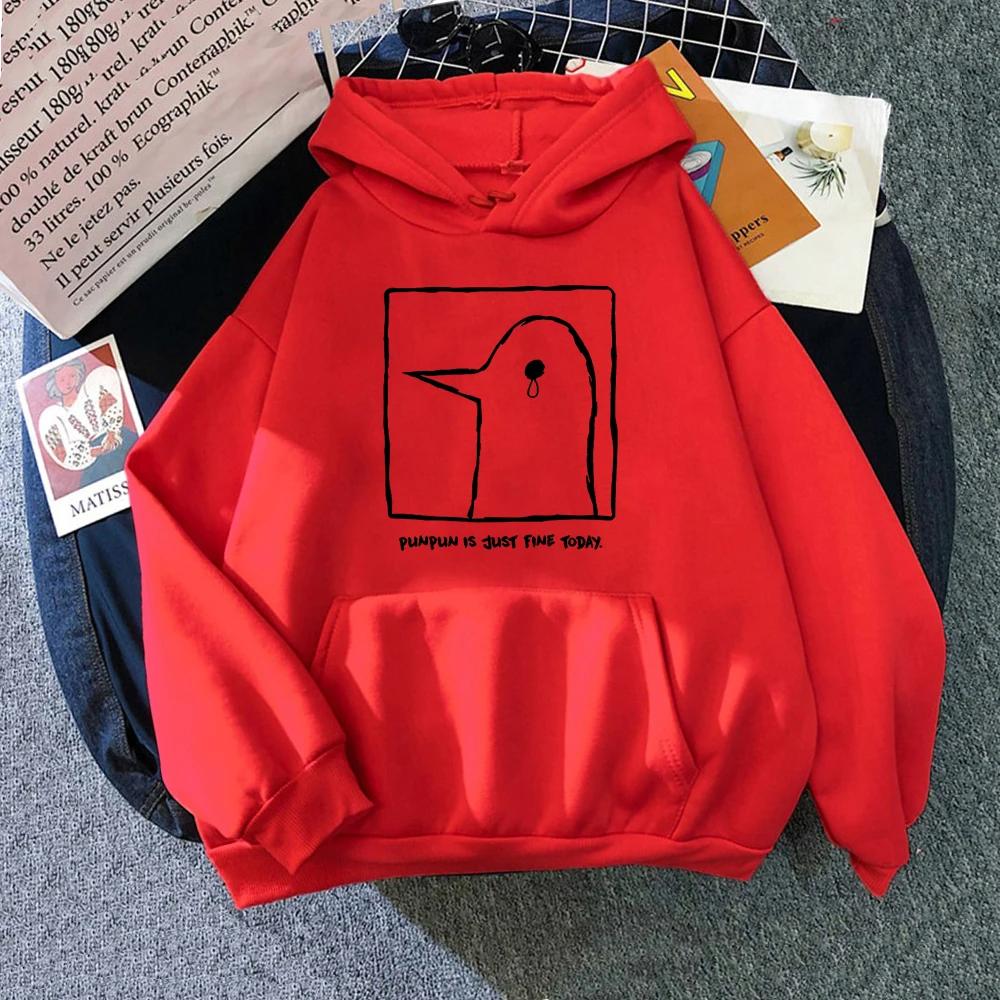 Gute Nacht Punpun Hoodie Damen Harajuku Grafik Kawaii Hoodies Unisex Anime Manga Cartoon Oyasumi Punpun Pullover Sweatshirts