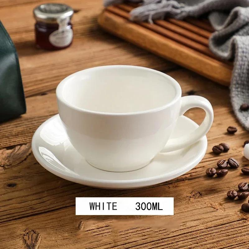 American 300ml Ceramic Coffee Cup Set Afternoon Tea Cups Ceramic Cups Coffee Utensils Ceramic Mugs Breakfast Milk Mug