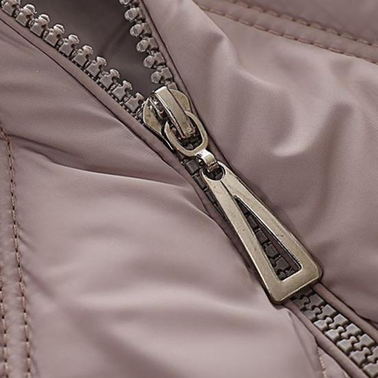 Women Winter Vest Thickened Padded Sleeveless Windproof Stand Collar Heat Retention Neck Protection Pockets Loose Cardigan Outdoor Waistcoat