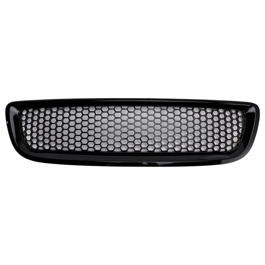 Gloss Black Front Bumper Honeycomb Grille Grill Fit Volvo S40 V50 2008-2012