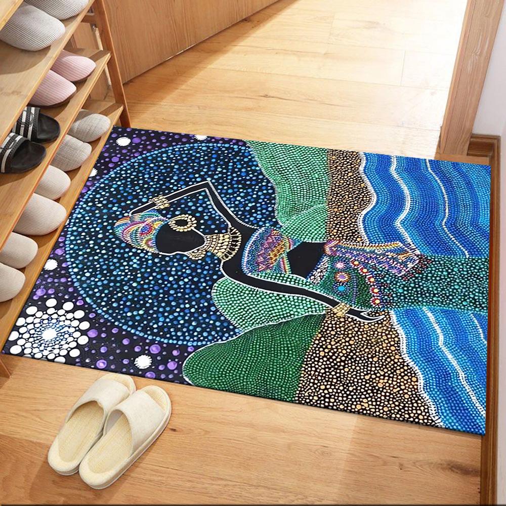 African Dance Celebration Floor Mats for Living Room, Bedroom and Room Decoration Are Suitable for Gifts.