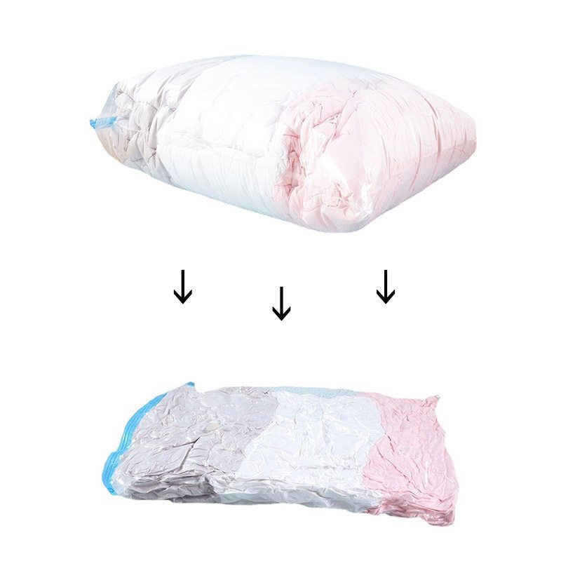 Large Capacity Vacuum Storage Bag, Thickened Quilt Vacuum Compression Bag, Extra Large Quilt Storage and Packing Bag 130X90Cm Gray Valve 36*50cm