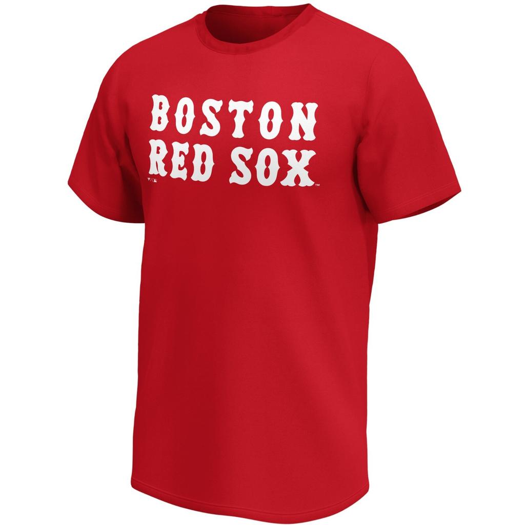 Camiseta MLB Boston Red Sox Mono Equipo Wordmark Gráfica Premium De Béisbol Unisex T-Shirt