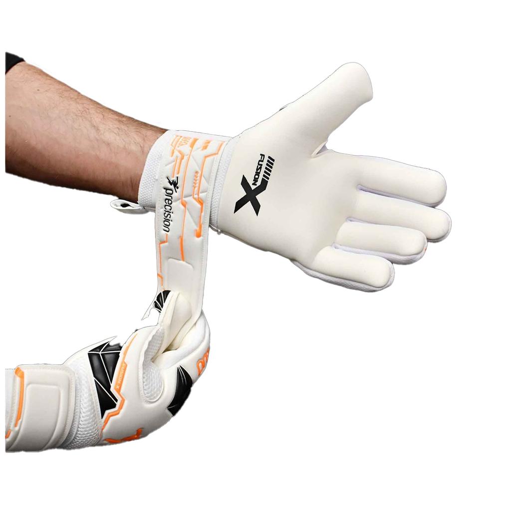 Precision Childrens/Kids Fusion X Negative Replica Goalkeeper Gloves
