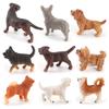 Small Shiba Inu Labrador Collie Bulldog Chihuahua Dog Model Toy For Home Decor And Collectors