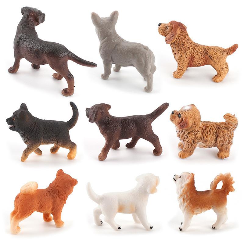 Small Shiba Inu Labrador Collie Bulldog Chihuahua Dog Model Toy For Home Decor And Collectors