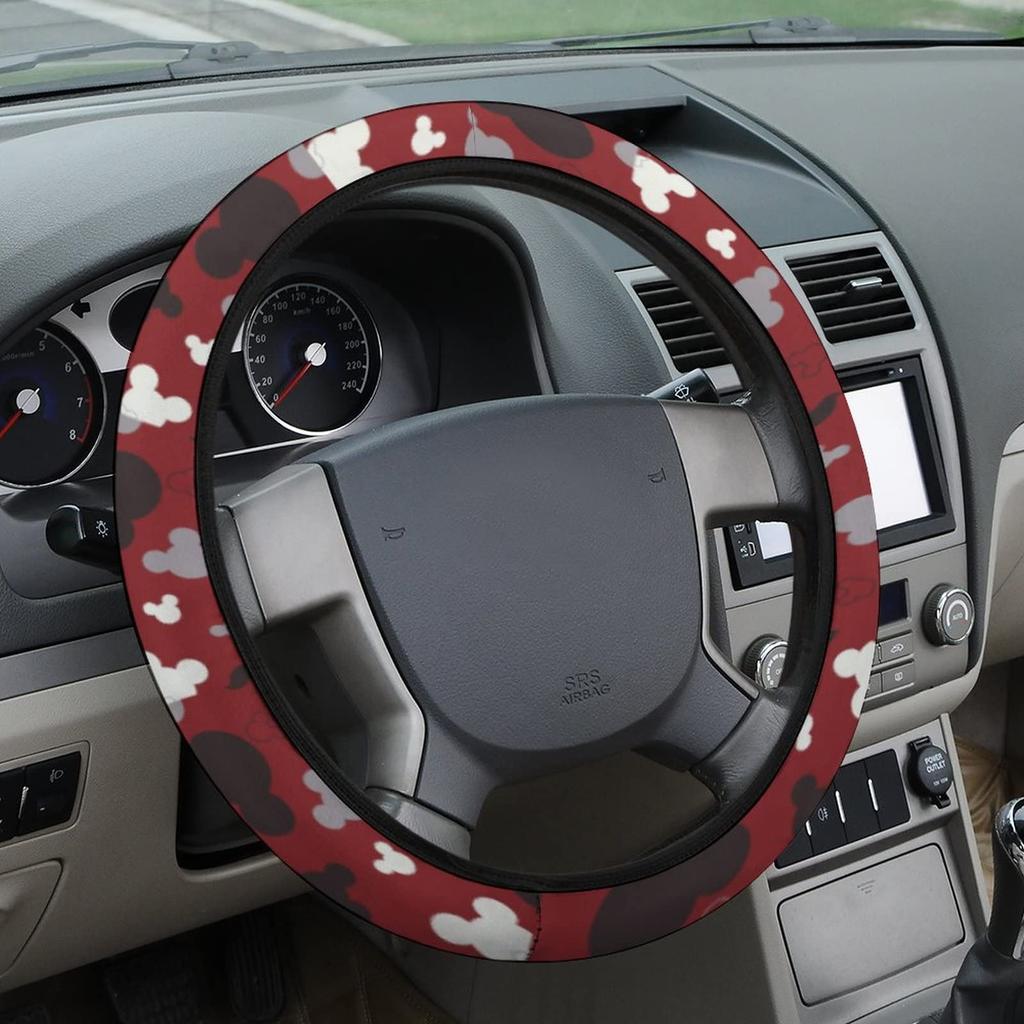 Mouse with Large Black Ears, Anime Character Goods, Popular, Steering Wheel Cover, For Light