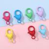 2 Pcs/bag Colourful Handmade DIY Keychain Zinc Zinc Alloy Spring Buckle 27MM Bag Pendant Accessories  Women