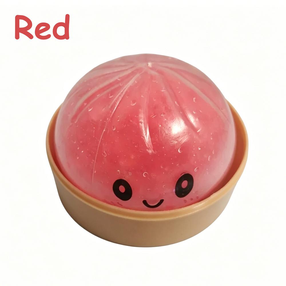 Giant Squishies Dumpling Bun Toy, Glitter Dumpling Stress Ball, Stress Relief Fidget Toy