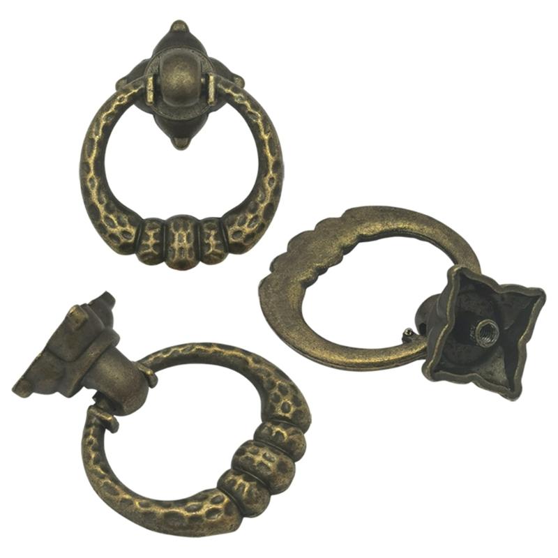8pcs Retro Cabinet Knob Drawer Pull Classical Cupboard Pull Elegant Metal Handles set for Kitchen & Bedroom Furniture