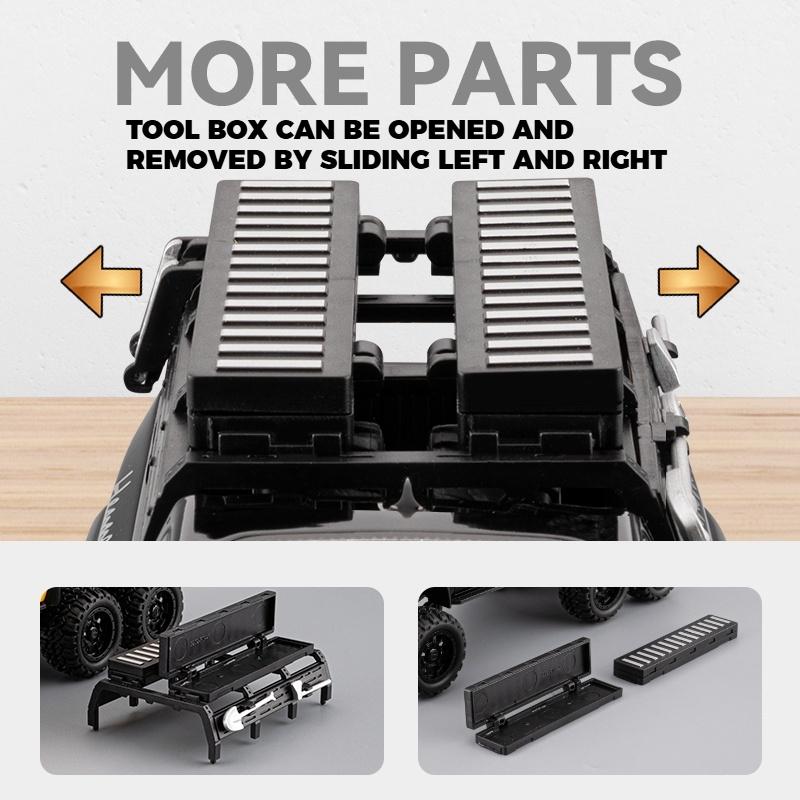 1/24 Scale Dodge Mammoth RAM 1000 TRX 6x6 Pickup Metal Alloy Diecast Model Car Outdoor Decoration Ornament Holiday Gift for Boyfriend