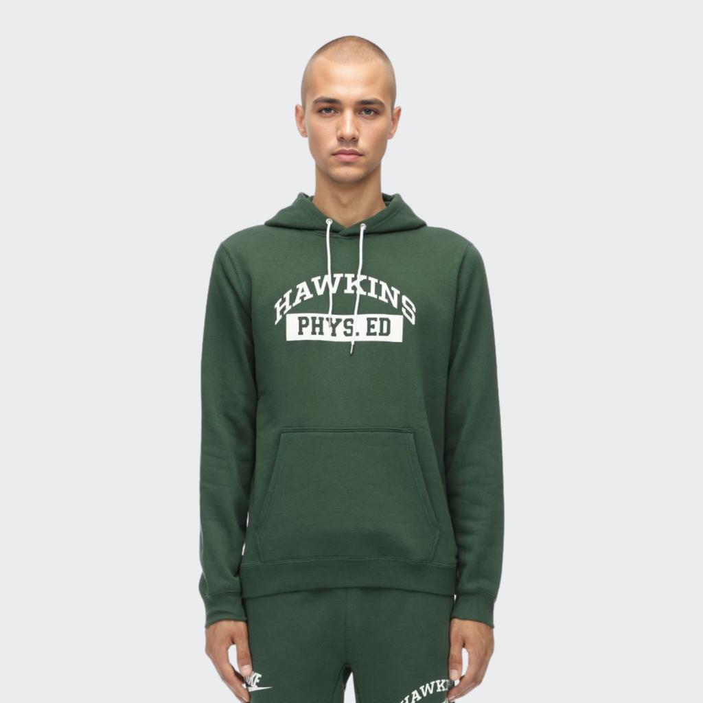 Nike Felpa con cappuccio X Stranger Things - Edizione USA Uomo Top Verde CQ3655-323