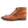 Great Santoni Ankle boots 6466 Inner wing style, straight tip, lace-up Brown leather mens 6.5 Used
