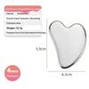 Stainless Steel Gua Sha Scraper Heart Shape Universal Face Massager Tool For Facial Beauty Eye Massage