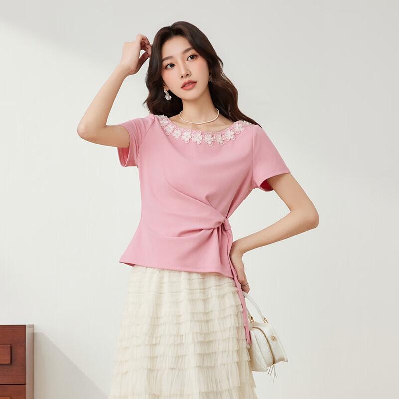 IEF French Romantic Short Sleeve Top