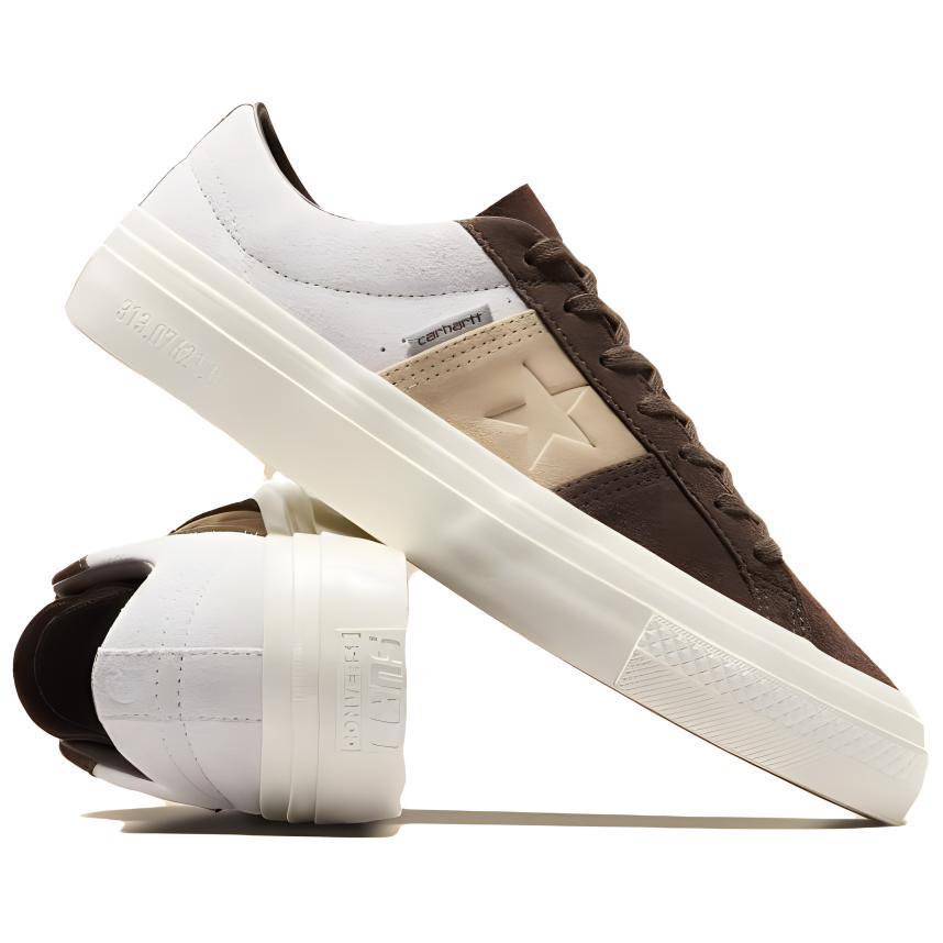 Baskets Unisexe Carhartt WIP x Converse One Star Academy Pro Low Starfish Dark Earth Marron Aigrette A09656C