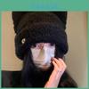 Knit Cat Ear Hat For Women With Warmth And Style Perfect For Autumn Winter Fashion