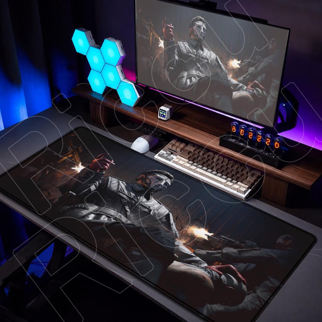 Large Laptop Table Keyboard Mat New Game D-Delta Force Mouse Pad XXL Computer Rubber Accessories Locking Edge Office Cabinet Rug