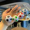 Keychain Pendant Metal Chain Buckle Football Shape Key Chain Football Fans Backpack Key Ring Accessory