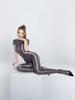 Sexy Women Zipper Open Crotch Catsuit High Elastic Bodysuits Shiny See Through One-Piece Thong Yoag Shaping Laotard Maid Tights