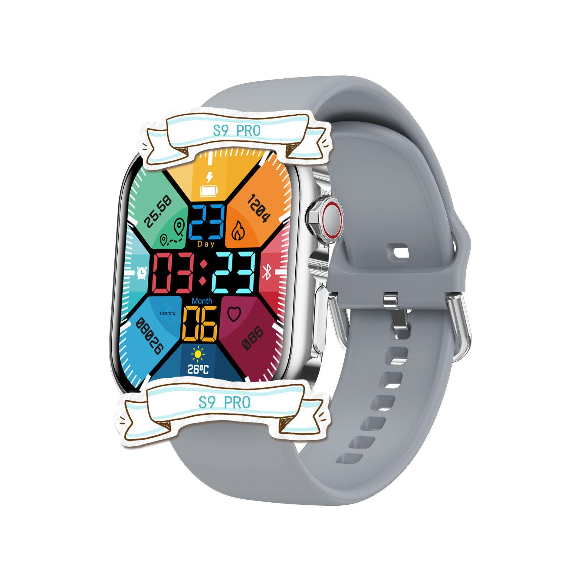 

Умные часы S900 PRO: Водонепроницаемый, NFC, двойной ремешок, беспроводная зарядка, функции игр и звонков серебряный