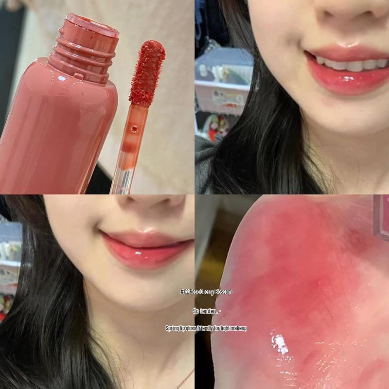 Water-Light Mirror Lip Glaze: Long-lasting, Stain-Resistant Gloss for a Natural, Radiant Look