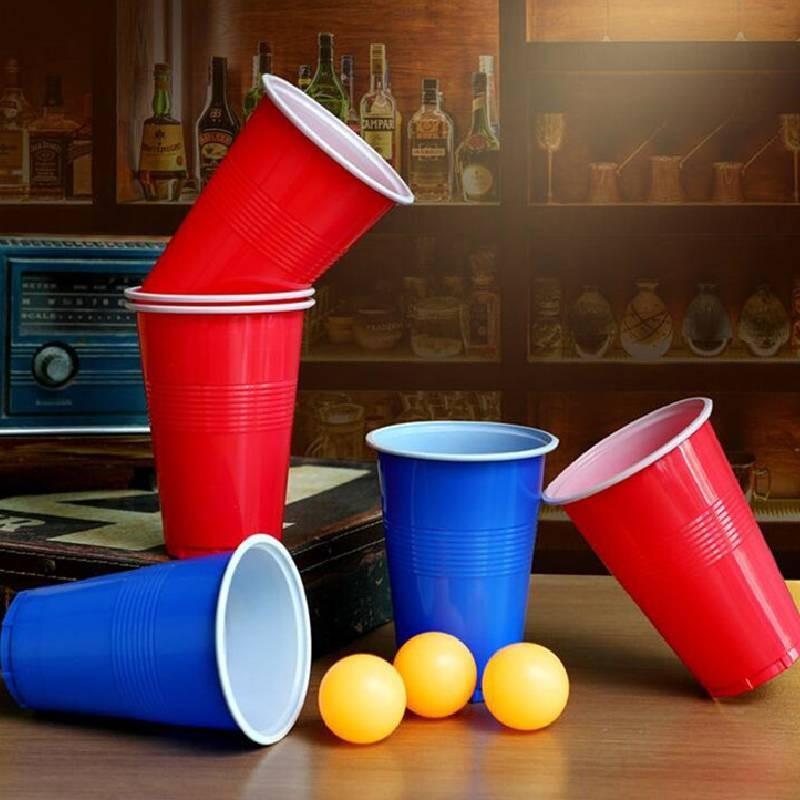 Premium Quality 16oz American Beer Ping Pong Party Cups With Durable Design For Fun Games