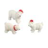 Home Decoration Craft Garden Decor Polar Bear Figurines Ornament DIY Accessories Christmas
