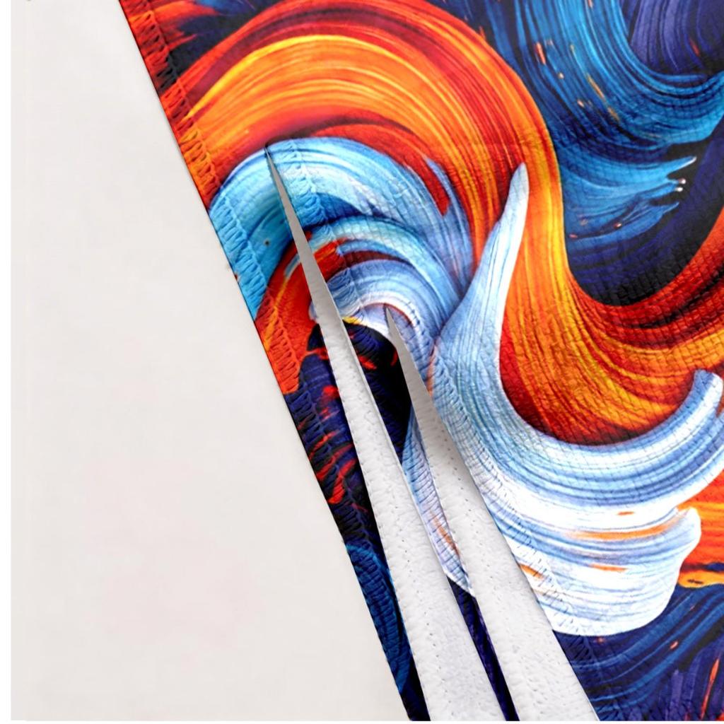 Watercolor and oil painting of the theme of waves polyester microfiber beach towel is highly absorbent, suitable swimming beach
