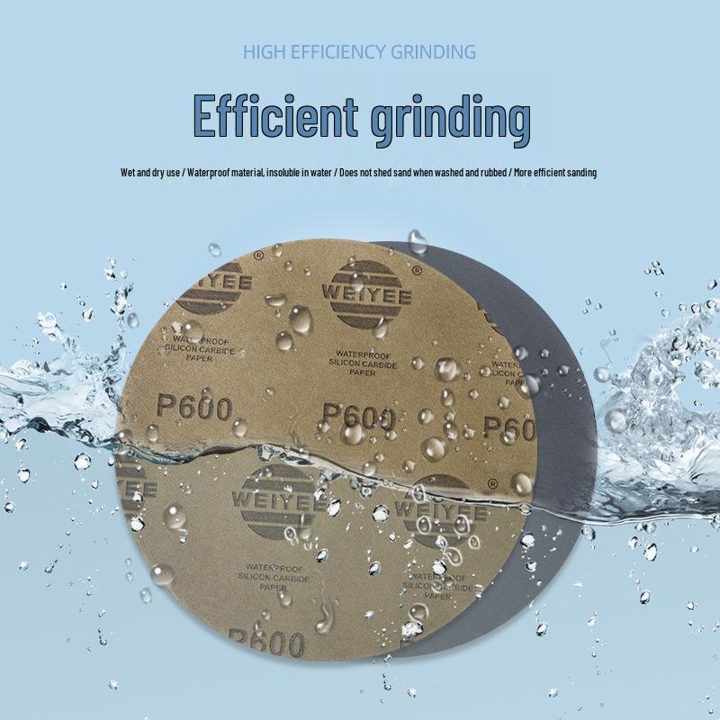 200mm Ultra-Fine 5000 Grit Metallographic Sandpaper for Dry/Wet Use - Round, Wear-Resistant Polishing.
