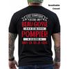 Humorous T-Shirt for Men Featuring a French Firefighter Slogan - a Tee with a Funny Back Print Saying "It'S Complicated." And Firefighter Phrases,