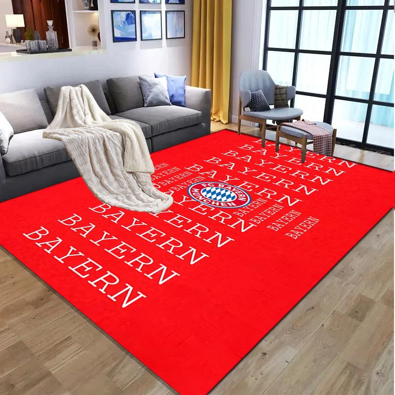 FC Bayern Pattern Rug, Indoor/Outdoor Mat, for Picnic, Gameroom, Bedroom, Office, Living Room, Home Decor Carpet, Birthday Gift
