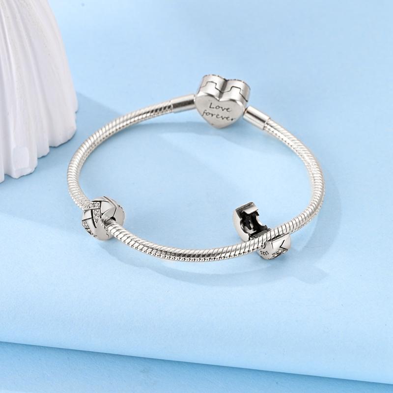 Genuine Copper Zircon Cat Claws Clip Clamp Decorative Charms Bead Elements Suitable For Authentic Bracelets Jewelry Creation Women Party