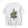 Uma Musume Matikanetannhauser T Shirt Dress Character Design  Vintage Washed Comfortable Stylish Soft Casual