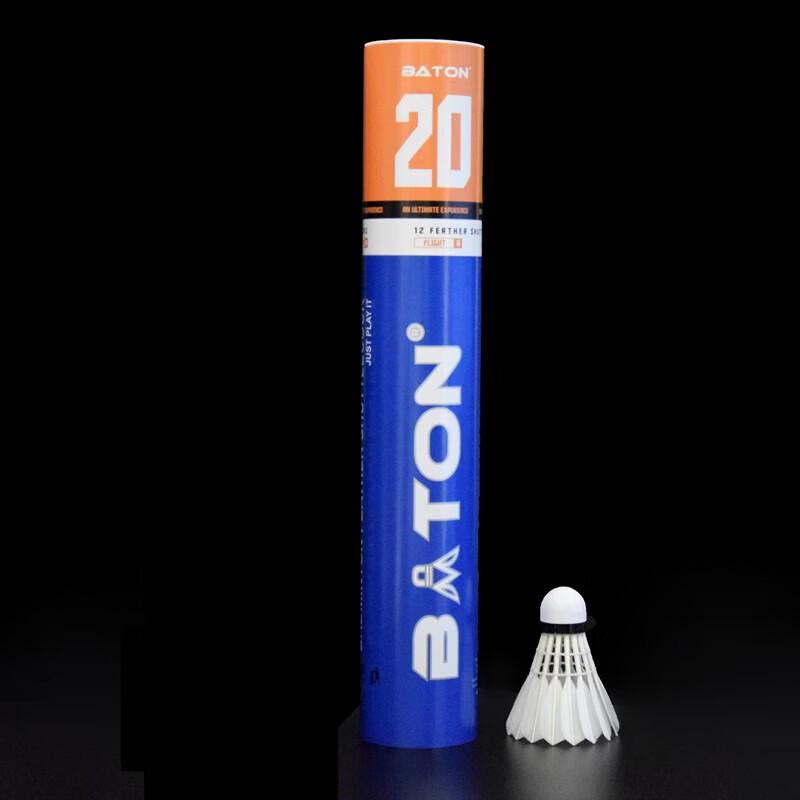 WEZHO 20 Durable Duck Feather Badminton Shuttlecock