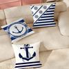 Navigational Anchors Pillow Case Suitable For Bedrooms Living Rooms Cars Home Decoration