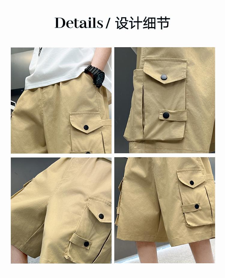 Men's Pants, Children's Summer Work Pants, 2026 New Trend, Boys' Summer Thin Shorts, Young Master's Casual Pants