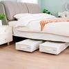 Foldable Wheeled Under-Bed Storage Box: Dustproof Container for Clothes & Sundries