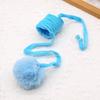 Cat Toy Suction Cup Spring Rabbit Fur Ball Stretchable Elastic Rope Bite Resistant Self Interactive Cat Teaser