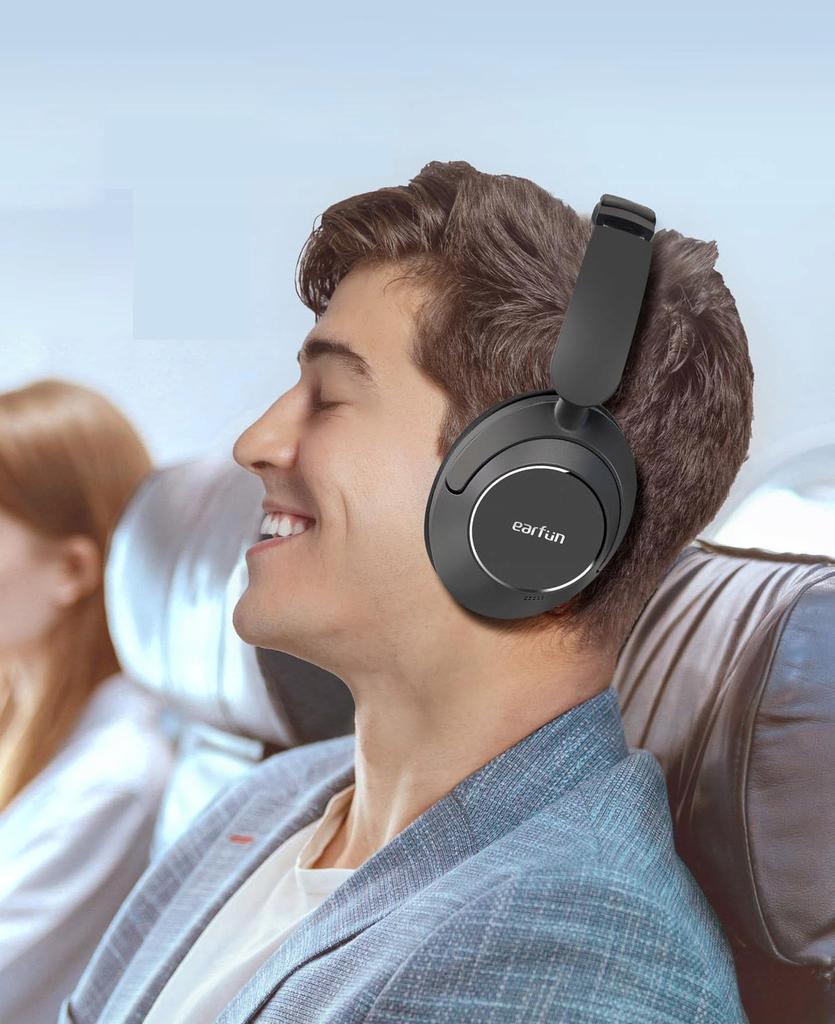 Earfun Wave Pro Anc Bluetooth Wireless On-Ear Headphones With Microphone
