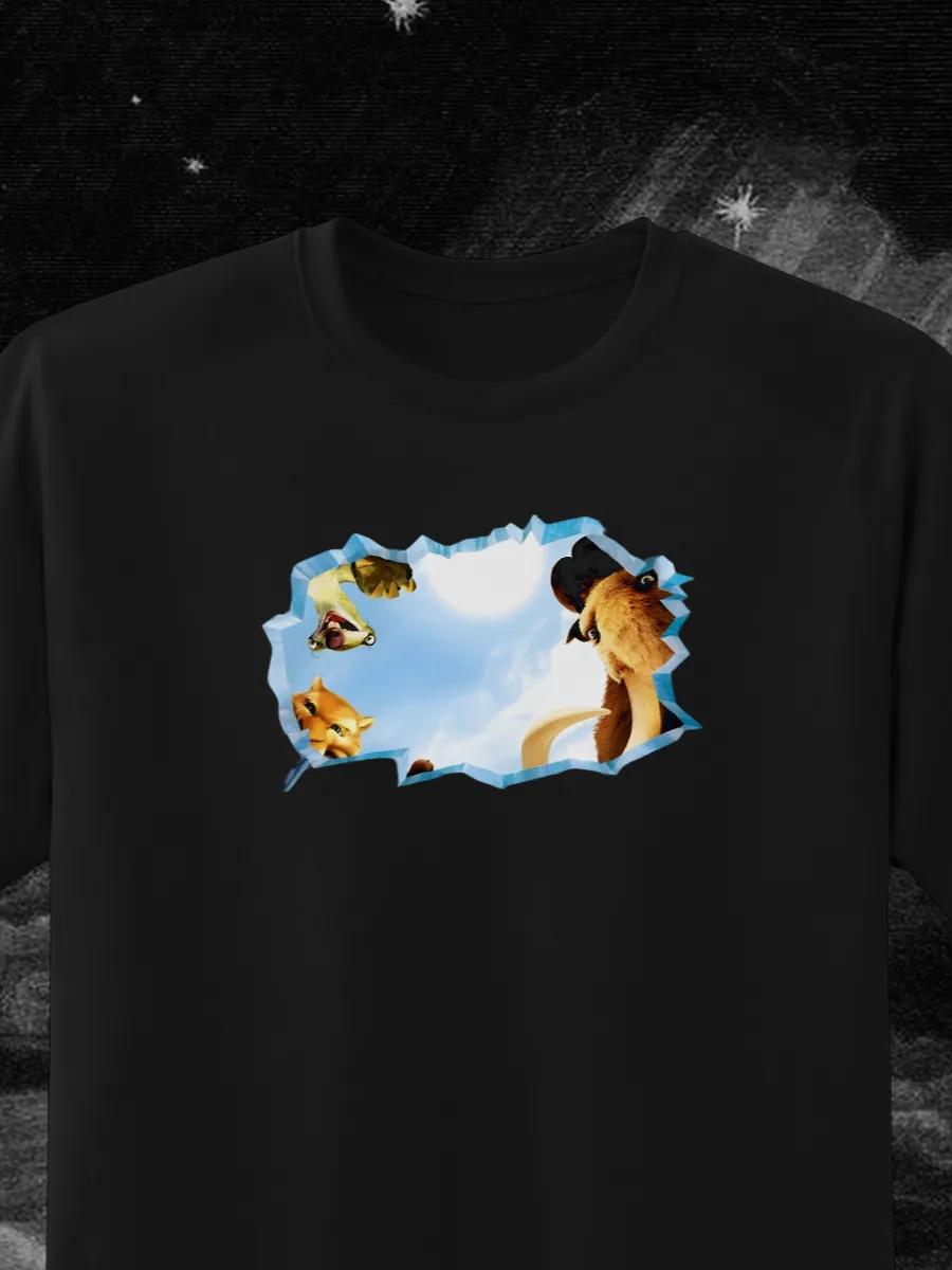 Oversized Squid Game printed T-shirt L